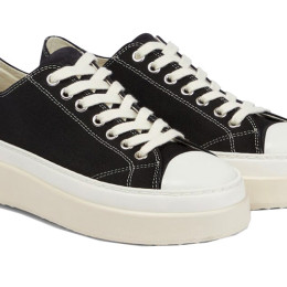 ◆당일◆23SS AUSTEN 캔버스 테니스 로우 스니커즈 블랙 BK0025FA A1E76S 01BK