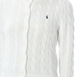 ◆당일◆26SS 포니 자수 클래식 가디건 화이트 211971868 007