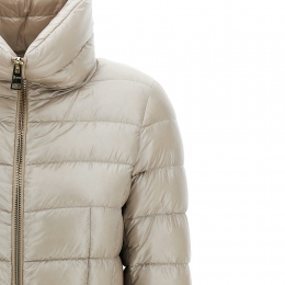 ◆당일◆25FW 마리아 MARIA 하이넥 라이트 패딩 베이지그레이 PI0002DIC 12017 9402