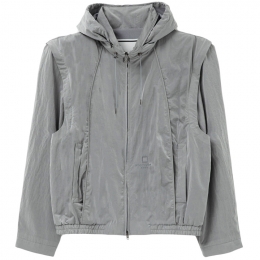 ◆당일◆25FW 자수 로고 나일론 트랙 자켓 그레이 W251JP16 925G