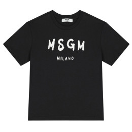◆키즈◆25SS 키즈 로고 프린트 티셔츠 블랙 S5MSJUTH063 110