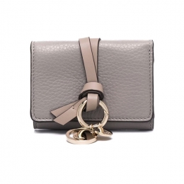 ◆당일◆26SS 알파벳 미니 코인 반지갑 캐시미어그레이 CHC21WP946F57 053