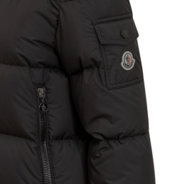 ◆당일◆23FW DRAA 로고 패치 후드 패딩 자켓 블랙 1A000 54 54A81 999