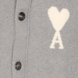 ◆당일◆25FW 빅하트 로고 알파카 가디건 그레이 UKC366 KN0135 058