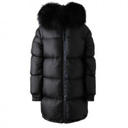 ◆12주년◆라쿤퍼 카모프린트 양면 푸퍼코트 블랙 OV054 C9179