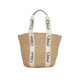 ◆당일◆25FW 우디 라지 바스켓 토트백 네추럴 CHC22SS380G55 101