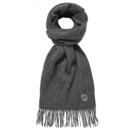 ◆당일◆25FW 지브라 로고 패치 울 머플러 다크그레이 M1A 150K PZEBRA 76