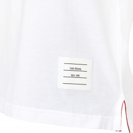 ◆당일◆26SS 사선 완장 숏 슬리브 티셔츠 화이트 FJS102G 07862 100