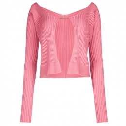 ◆당일◆24FW 라 마이유 프랄루 골드 로고 골지 가디건 베이비핑크 223KN500 2190 431