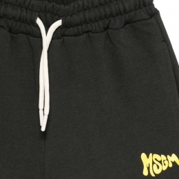 키즈 브러쉬 로고 버뮤다 팬츠 워시드블랙 S6MSJUBE221 MS040