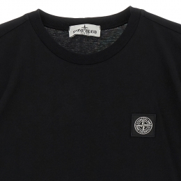 ◆키즈◆여성 로고 패치 반팔 티셔츠 블랙 L1S16 2100002 S0047 V0029