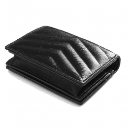 ◆당일◆25FW 금장 모노그램 플랩 코인 반지갑 블랙 668290 BOWA1 1000