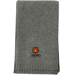 ◆당일◆23FW 플라워 자수 로고 머플러 그레이 8EU191 KWB 94