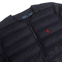 ◆당일◆26SS 레드 포니 자수 논카라 경량패딩 자켓 네이비 211A93245 003