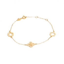 ◆당일◆26SS 키라 클로버 브레이슬릿 골드 153713 720