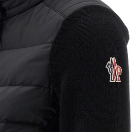 ◆당일◆25FW 로고 패치 울 믹스 경량 패딩 자켓 블랙 9B000 16 A9462 999