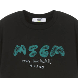 ◆키즈◆25SS 여성 로고 프린트 티셔츠 블랙 S5MSJBTH295 110