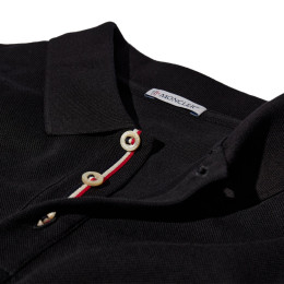 ◆당일◆25FW 로고 패치 카라 티셔츠 블랙 8A000 30 84556 999