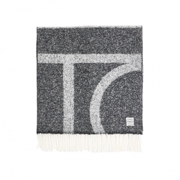 ◆당일◆26SS 모노그램 자카드 머플러 블랙/화이트 261-WSC908-FB0630-046