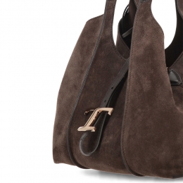 ◆당일◆26SS 타임리스 스웨이드 미니 쇼퍼&크로스백 다크브라운 XBWTSBA9100 P3A S808