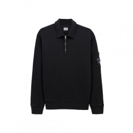 26SS 렌즈 와펜 하프집업 맨투맨 블랙 20CMSS208A 110337O 999