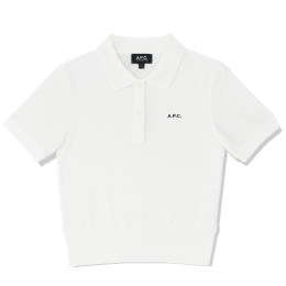 ◆당일◆25FW 자수 스몰 로고 폴로 티셔츠 화이트 COGWZ F26522 AAB