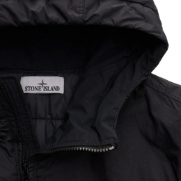 26SS 와펜 패치 가먼트다이드 클링클랩스 후드자켓 블랙 L1S15 4100110 S0A23 V0029