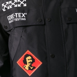 ◆15주년◆고어텍스 로고 프린트 자켓 블랙 OMEA161F18656037 1001