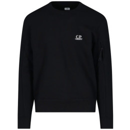 ◆14주년◆체스트 자수 로고 기모 맨투맨 블랙 12CMSS022B 005086W 999