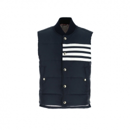 ◆당일◆26SS 사선 패딩 조끼 네이비 MVD017X 05411 415