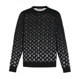 ◆당일◆23SS 모노그램 데그라데 크루넥 니트 블랙 1A8FM1
