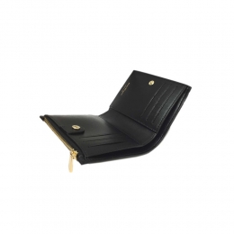 ◆당일◆26SS 금장 바라 보우 컴팩트 코인 반지갑 블랙 22-E009 0734500