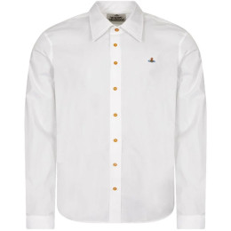 ◆당일◆23FW ORB 로고 자수 셔츠 화이트 2401000J W009Q A401