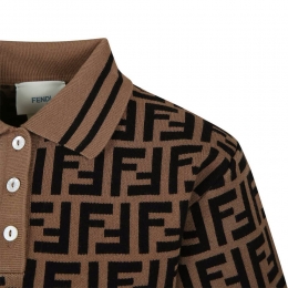 ◆키즈◆24SS 여성 FF 자카드 원피스 브라운 JFG161 AEYD F15B6