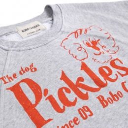 키즈 피클 도그 슬리브리스 맨투맨 헤더그레이 B126AC054 041