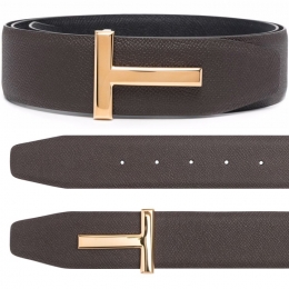 ◆당일◆24SS 금장 T 로고 버클 양면 벨트 초콜렛/블랙 TB178T LCL220 C7918