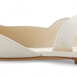 ◆당일◆24SS 바니아 VANIA 보우 슬링백 플랫 슈즈 아이보리 0763421