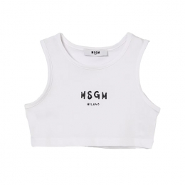 ◆키즈◆여성 크롭 저지 탑 화이트 S6MSJGTO011 001