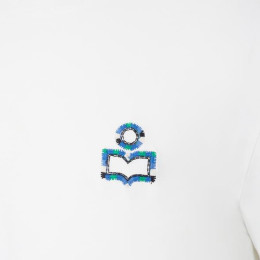 ◆당일◆24SS 휴고 HUGO 로고 자수 티셔츠 화이트 TS0149HB B1N02H 20WH