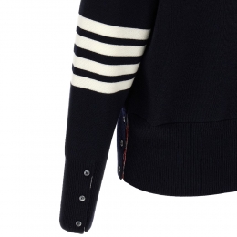 ◆당일◆25FW 사선 완장 밀라노 스티치 4바 가디건 네이비 MKC160A 00014 415