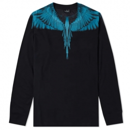 ◆12주년◆블루 윙스 티셔츠 블랙 CMAB007E180010011031