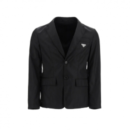 ◆당일◆25FW 삼각로고 개버딘 싱글 자켓 블랙 SD099 1WQ8 F0002