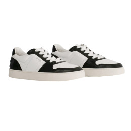 ◆당일◆25FW 로고 판넬 스니커즈 화이트/블랙 XXM04L0IF80 OPX 0002
