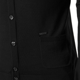 ◆14주년◆페이크가디건 목폴라 울니트 블랙 74HA0526