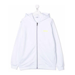 ◆키즈◆21FW 키즈 로고 프린트 집업 후디 화이트 MS027894 001