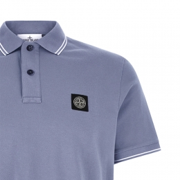 26SS 로고 패치 슬림핏 폴로 티셔츠 블루 L1S15 2200010 S0018 V0024