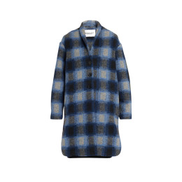 ◆14주년◆가브리엘 GABRIEL 체크 울 코트 네이비 MA0019FA A3D27E 30NA