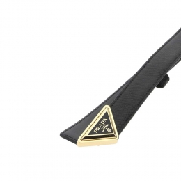 ◆당일◆25SS 삼각 로고 버클 벨트 블랙 1CC522 053 F0002