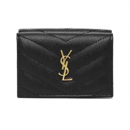 ◆당일◆25FW 금장 모노그램 미니 반지갑 블랙 668274 BOWA1 1000