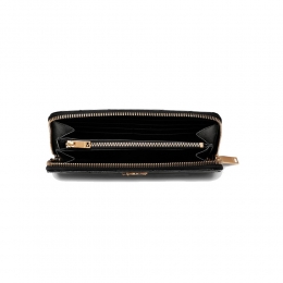 ◆당일◆26SS 금장 모노그램 지퍼 장지갑 블랙 358094 BOW01 1000